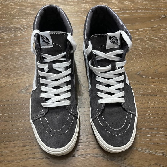 Vans Sneakers Unisex M10.5/W12 Gray SK8 Hi HEIQ Eco Dry Dupont Skater - Picture 2 of 7